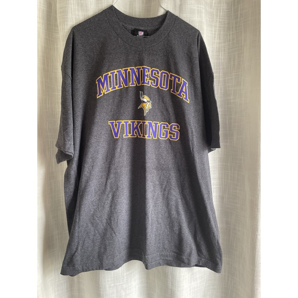 Minnesota Vikings Men's NFL Team Apparel Graphic T-Shirt  Gray 2XL